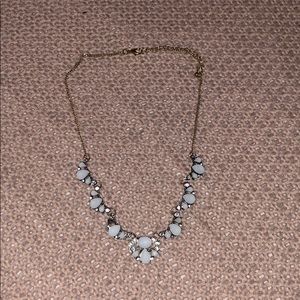white stone necklace